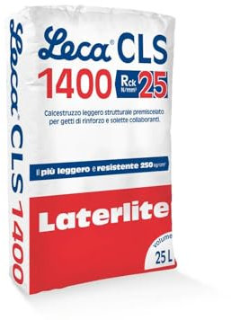 LECA 1400 CLS - 10 sacchi da 25 kg - Calcestruzzo strutturale leggero