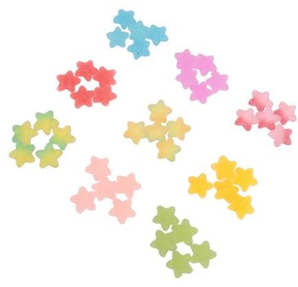 HWGING 45Pcs Slime Charms Bulk Kit Niedlich Star Mixed Candy Harz Ohrringe Anhänger Dekoration Zubehör