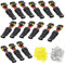 Kabel Steckverbinder Stecker 15 Pcs, Wasserdicht Schnellverbinder,2 Polig Wasserdicht Schnellverbinder, Mit Draht für Auto, KFZ, LKW, Kayak, Boote, Roller, Motorrad