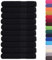 vidaXL Serviettes de Sauna 10 pcs Noir 80x200 cm 360 g/m² 100% Coton, Serviette, Serviette de Bain, Serviette en Coton
