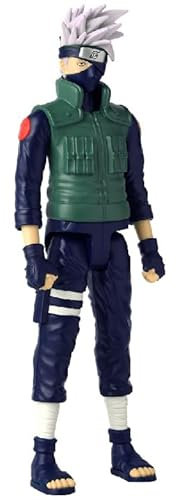 Bandai - Anime Heroes - Naruto Shippuden - Manga-Figur Anime Heroes Mega 30 cm - Kakashi Hatake - Offizielle Naruto Lizenz - Große Gelenkige Kakashi-Figur - Spielzeug für Kinder ab 4 Jahren - 38153