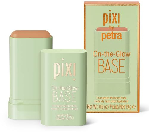 Pixi Beauty On The Glow Base Getönter Feuchtigkeitsstift, Foundation-Stick, Bräune: Goldener, Bräunungston, 0,6 Oz / 19 G