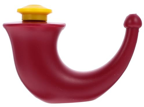 Yoga Pot Nasal Rinsing Nose Wash Sinus Irrigation Red Nose Cleaner, Easy Clean, Relieves Stuffy Sinus Problems, Daily Use