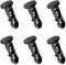 Bojueshaw 6Pcs Wheelie Bin Hinge Pins,Black Plastic Replacement Pins,Dustbin Lid Latches Accessories for 120L/240L Wheeled Bins