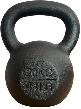 Chase Fitness Cast Iron Kettlebell, 4kg - 40kg, Home Gym Training Equipment (22, Kilograms)