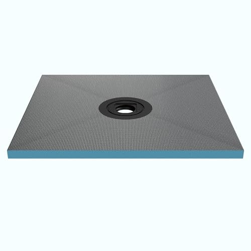 Mai & Mai Piatto Doccia da Piastrellare in Rigida Polistirene 90x100x4cm | Mai & Mai Piatto Doccia da Piastrellare in Rigida Polistirene, Pronto da Piastrellare per Bagno, Tagliabile XPS-Duschboard01