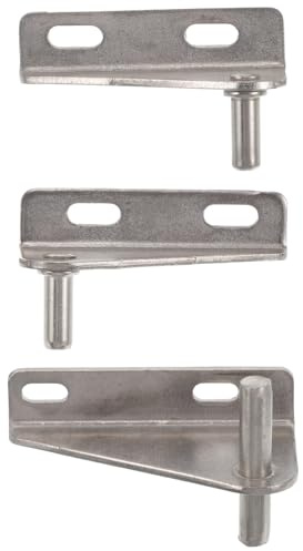 PACKOVE 3pcs Freezer Door Hinge Refrigerator Hardware Chest Freezer Hinge Stainless Steel Reliable Bearing Design for Commercial Use Ice Storage