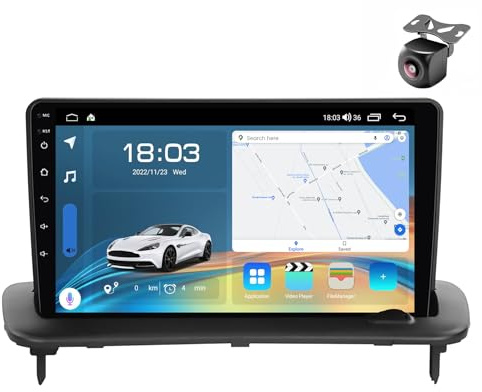 Android 15 Autoradio für Volvo C30 S40 V50 C70 2006 2007 2008 2009-2012 GPS Navigation 9 Zoll Touchscreen Auto Stereo Mit Multimedia-Player Car Radio FM Carplay Android Auto (Y4 8Core 4+64G)