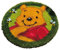 Vervaco Formteppich Winnie The Pooh Knüpfpackung zum Selbstknüpfen eines Teppichs, Stramin, weiß, 50 x 50 x 0,3 cm