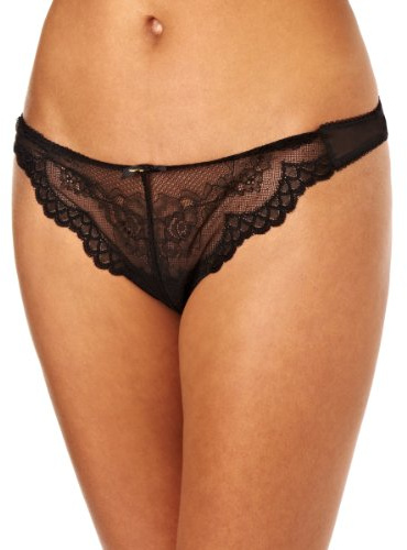 Gossard Women's Superboost Lace Padded Plunge Underwire Bra - Push Up Effect- Removeable Padding, Black (Black), 42C, 1 Piece