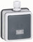 Legrand 090464 Interrupteur ou Va-et-vient Bipolaire Étanche à Voyant Plexo, IP66, 10A, 250V, Gris