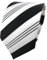 TigerTie Designer Krawatte in schwarz anthrazit weiß silber gestreift