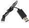 YUNIQUE GREEN-CLEAN-POWER - Câble de Charge USB pour Syma X5C RC Quadcopter | Facile à Utiliser | Fabriqué en Plastique et Métal de Qualité, Noir, Plastique
