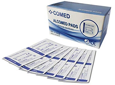 Tampons alcoolisés à 70% Boite de 100 pièces - 1731000- Certifié France Medical Industrie