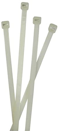 Lumonic 100x Kabelbinder 300 x 4,8mm I Weisse Kabelbinder in Industriequalität wiederverwendbar I Kabelbinder UV beständig, Kabelbinder wetterfest, Ka