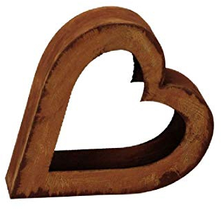 Rostherz Gartendeko oder zum Bepflanzen / 30x9xH26cm