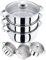 Stainless Steel 3-Tier Food Steamer Pan/Stock Pot 20 cm