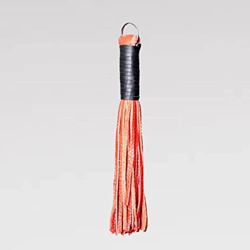 Dèmonia - Martinet 50 Lanières en Cuir Doux Rouge - 30 cm - Accessoire BDSM