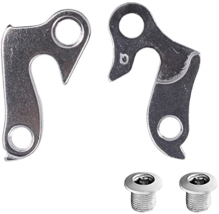 2 Stück Schaltauge Aluminiumlegierungs MTB-Schaltauge Schaltwerk Fahrrad Aufhänger Adapter Aluminiumbügel Schaltauge Rennrad Zwei Größen Silber