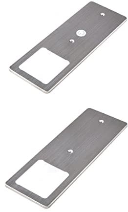 kalb | LED Unterbauleuchten Edelstahl gebürstet 5W- sehr flache Küchenleuchte mit Touch-Dimmfunktion Einbaustrahler Einbauspot, Auswahl:2er Set neutralweiss