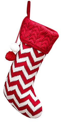 Nikolausstiefel Socken Weihnachtsstrümpfe Deko Weiße Tasche Geschenk Socken Kinder Geschenk Weihnachtssocken Tasche und Weihnachten rot gestrickt Wohnkultur Weihnachten Nikolausstiefel Weihnachtsdeko