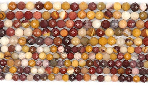 2 3 4 mm natürliche facettierte blaue Saphirsteine lose Zwischenperlen für die Schmuckherstellung DIY Armband Ohrringe Zubehör 15 Zoll-Mookait, 4 mm (ca. 91 Stück)