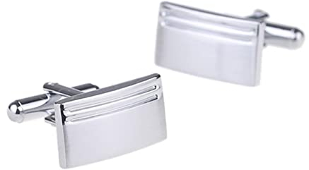 1 Paar Hemd Manschettenknöpfe Herren Metall Silber Manschettenknöpfe Schmuck-CL 007