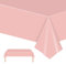 Macaron Rosa Einweg Tischdecken 137x274cm Kunststoff Rechteck Tischdecken,wasserdichte Kunststoff-Tischdecken für Tische im Indoor und Outdoor Partys,Geburtstage, Hochzeiten,Haushalt Partyzubehör