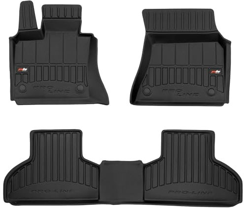 SMK Gummimatten auto fußmatten Satz passend für BMW X5 F15 2013-2018 Erleben Sie einen neuen Standard des Reisens mit rutschfesten auto fussmatten - Mehrjahres- auto teppiche für alle Straßenverhältni