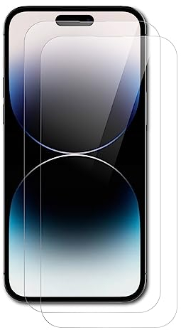 AICEK [2-Pack] Compatible con Apple iPhone 14 Pro Max Protector de Pantalla, Cristal Templado para iPhone 14 Pro Max Vidrio Templado Cristal Screen Protector