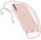 Handykette Hülle für Samsung Galaxy A50 Hülle Necklace, Herz Motiv Muster Handyhülle für Samsung Galaxy A50 Hülle mit Band Kordel zum Umhänge Ultradünn Hülle für Samsung A50/A30s Handykette (Rosa 1)