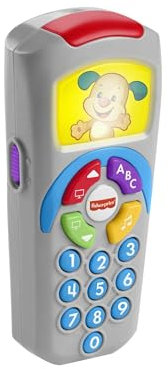Fisher-Price Jouet D’Éveil Musical La Télécommande De Puppy Rires & Éveil, Version Française, Stimulation Vue, Ouïe Et Motricité Fine, Jouet Enfant, A Partir De 6 Mois, HXB87