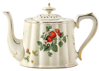 MCGOS Set da tè in Porcellana Set da caffè Inglese Vintage alla Fragola Set Regalo Tazza da caffè e piattino Regalo per l'anniversario di Matrimonio