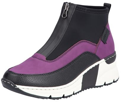 Rieker N6352, Stivali Corti Donna, Colore: Rosa, 38 EU