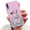 Tivenfezk Nadoli für Samsung Galaxy A30S/A50 Herz Hase Versteckt Ständer Hülle,Karikatur Glitzer Ständer Weiche Silikon Bling Durchsichtig Schutzhülle,Rosa
