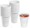 STACKABLES Sturdy Plastic Drinking Cups, 8oz/237ml, White, Liquid-Resistant, for Parties, BBQs, Picnics and Home (1000)