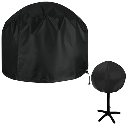 Housse de Barbecue Imperméable Compatible avec George Foreman Grill Électrique, Severin Grill sur Pied, Barbecue Boule, Ø50cm, Conception à Poignée Amovible Facile