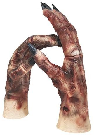 Verrottende Zombie-Knochenhände, Halloween, Horror, Zombie-Hände, Skelett-Handschuhe, Monster-Hand, gruselig, Erwachsene, Halloween, Cosplay-Handschuhe