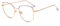 Firmoo Cat-Eye Lesebrille mit Sehstärke 2.0x mit Blaulichtfilter Brille Entspiegelte Vollrand Metallbrille Arbeitsplatzbrille, Blaufilter UV Schutzbrille für Bildschirme