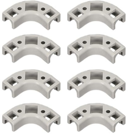 8Pcs Flow Bend Clip 90-Degree 1/4 Conduit Elbow for 1/4 RO Tubing PE Pipe Water Tube Accessories, Easy to Install