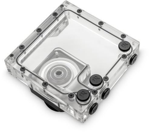EK Quantum Kinetic 3 FLT 140 D5 PWM Pumpe/Reservoir Combo, D-RGB, Plexi, 146.5 x 143.5 x 86 mm, Desktop, Server
