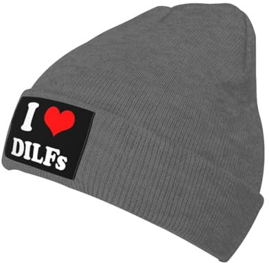 Schädel Cap, Ich Liebe Dilfs Skull Beanie Grobstrick Beanie Mütze Leichte Thermo Strickmütze Für Winter Outdoor Damen
