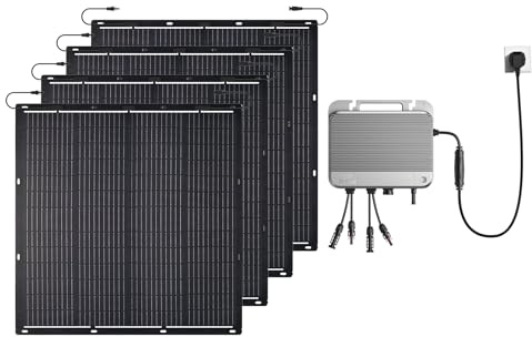 Zendure Balkonkraftwerk, Flexibles Solarpanel 920W, neuester SolarFlow800 800W Mikrowechselrichter, Geeignet für SolarFlow Balkonkraftwerk mit Speicher, IP67