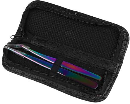 Mikinona Wimpernpinzette Multifunktionales Design aus Edelstahl Präzisionspinzette für Wimpernverlängerungen für Frauen