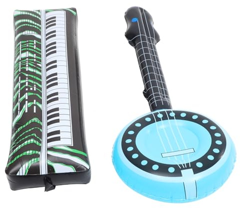 Supvox 2stücke Aufblasbare Musikinstrumente Aus Pvc Tragbare Aufblasbare Instrumente Party Und Foto-requisiten Für Familienfeiern Und Festivals