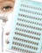 Obeyalash Cils Auto Adhésifs Marron Sans Colle Faux Cils Marron Foncé Avec Pincettes Kit Extensions Pré-collées Lashes Cluster Bown Aspect Naturel 8mm 9mm 10mm 11mm 12mm (Yeux Naturels-YS10)