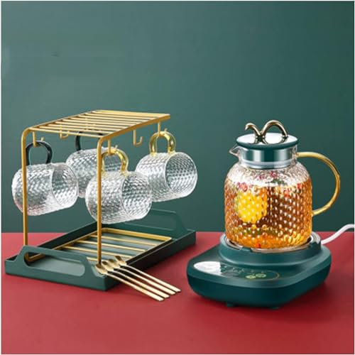 Electric Kettle Glass Led Display Five Levels of Adjustment Hot Water Dispensers for Kitchen in Home Mute Heat All Over Boil Water for Tea Porridge Dessert Soup (A 1.2L) lofty ambition