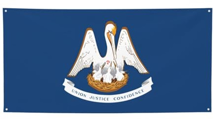 Louisiana-Flagge, vielseitiges Party-Banner, Dekorationen für Veranstaltungen, Thanksgiving, Geburtstagsfeiern und mehr