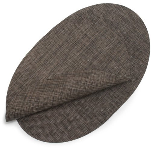 Chilewich Mini Basketweave ovales Tischset, 35,6 x 49,2 cm, Dunkles Walnuss