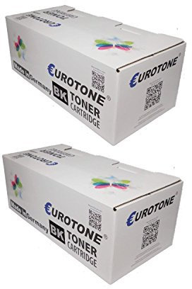 Eurotone 2X Eco Toner, kompatibel für Brother TN 2010 für DCP 7055 7057